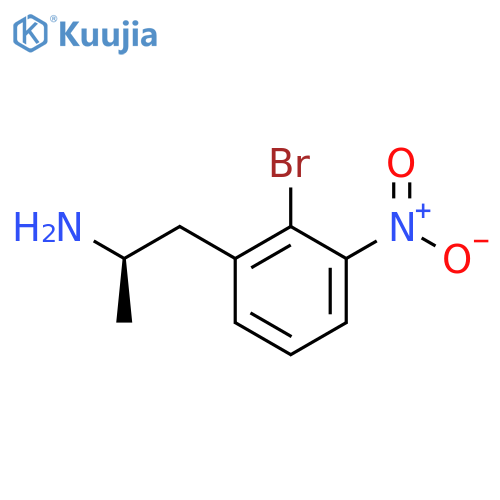 (2R)-1-(2-bromo-3-nitrophenyl)propan-2-amine structure