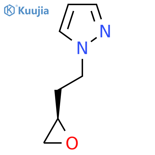 1-{2-(2R)-oxiran-2-ylethyl}-1H-pyrazole structure