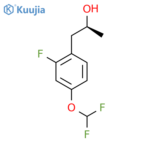 (2S)-1-4-(difluoromethoxy)-2-fluorophenylpropan-2-ol structure