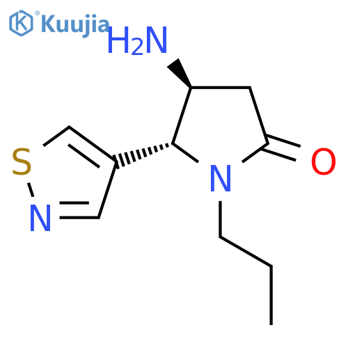 4-amino-1-propyl-5-(1,2-thiazol-4-yl)pyrrolidin-2-one structure