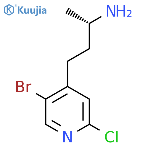 (2S)-4-(5-bromo-2-chloropyridin-4-yl)butan-2-amine structure