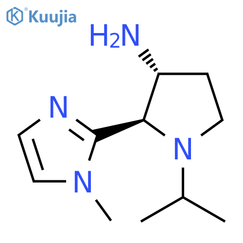 2-(1-methyl-1H-imidazol-2-yl)-1-(propan-2-yl)pyrrolidin-3-amine structure