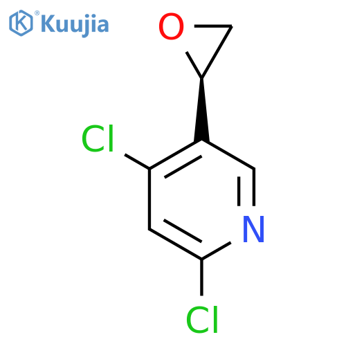 2,4-dichloro-5-(2R)-oxiran-2-ylpyridine structure
