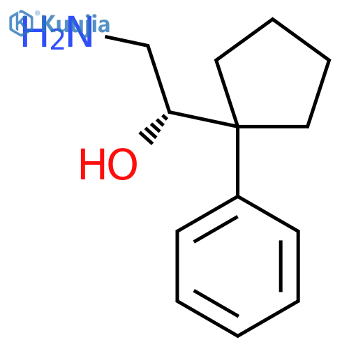 (1S)-2-amino-1-(1-phenylcyclopentyl)ethan-1-ol structure