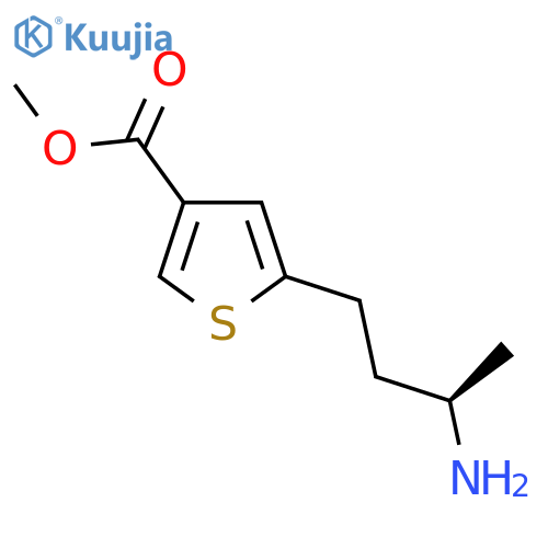 methyl 5-(3R)-3-aminobutylthiophene-3-carboxylate structure