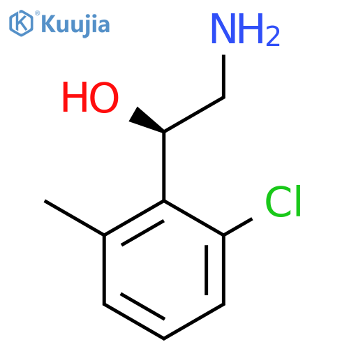 (1R)-2-amino-1-(2-chloro-6-methylphenyl)ethan-1-ol structure