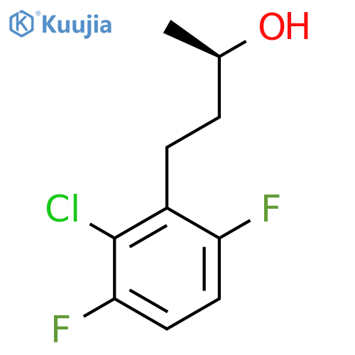 (2R)-4-(2-chloro-3,6-difluorophenyl)butan-2-ol structure