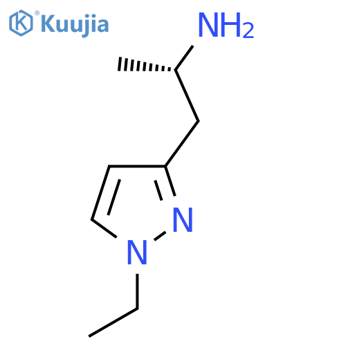 (2S)-1-(1-ethyl-1H-pyrazol-3-yl)propan-2-amine structure