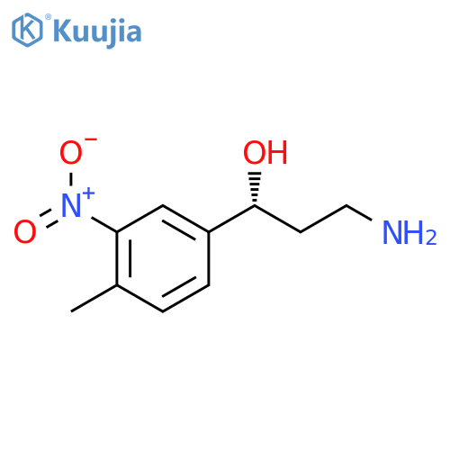 (1R)-3-amino-1-(4-methyl-3-nitrophenyl)propan-1-ol structure