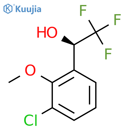 (1R)-1-(3-chloro-2-methoxyphenyl)-2,2,2-trifluoroethan-1-ol structure