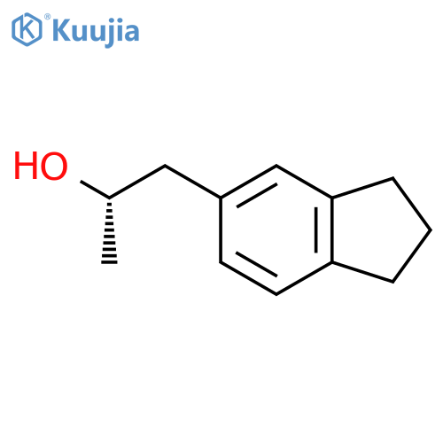 (2S)-1-(2,3-dihydro-1H-inden-5-yl)propan-2-ol structure