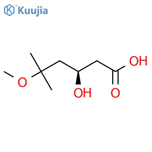 (3S)-3-hydroxy-5-methoxy-5-methylhexanoic acid structure