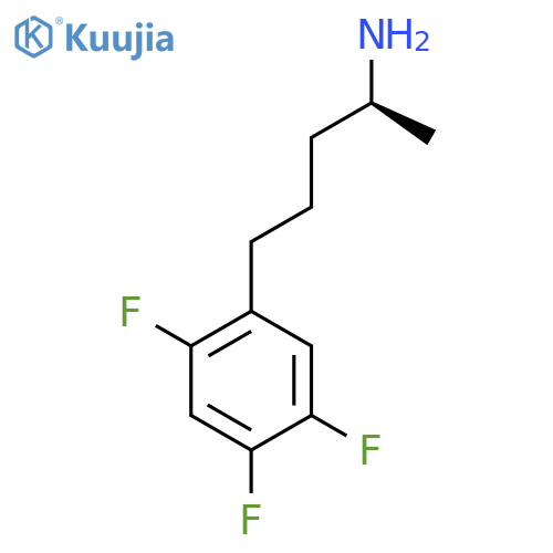 (2S)-5-(2,4,5-trifluorophenyl)pentan-2-amine structure