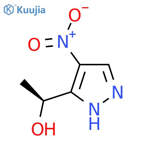 (1S)-1-(4-nitro-1H-pyrazol-3-yl)ethan-1-ol structure