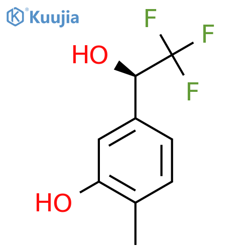 2-methyl-5-(1R)-2,2,2-trifluoro-1-hydroxyethylphenol structure