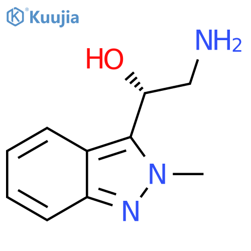 (1R)-2-amino-1-(2-methyl-2H-indazol-3-yl)ethan-1-ol structure