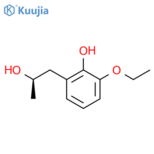 2-ethoxy-6-(2R)-2-hydroxypropylphenol structure
