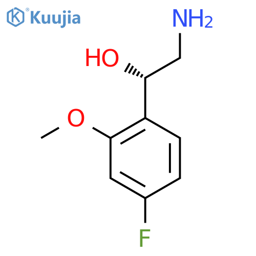 (1S)-2-amino-1-(4-fluoro-2-methoxyphenyl)ethan-1-ol structure