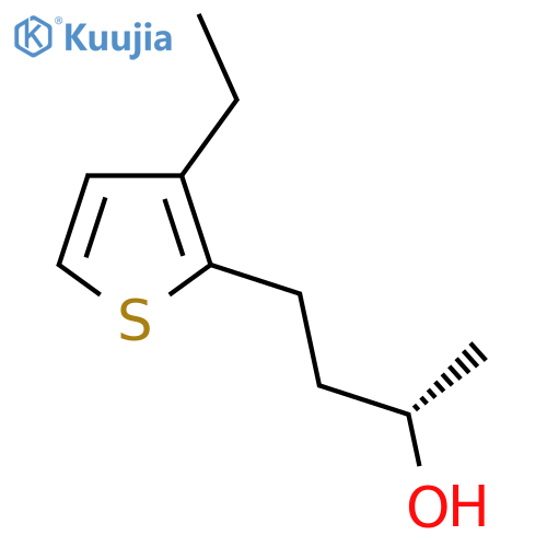 (2S)-4-(3-ethylthiophen-2-yl)butan-2-ol structure