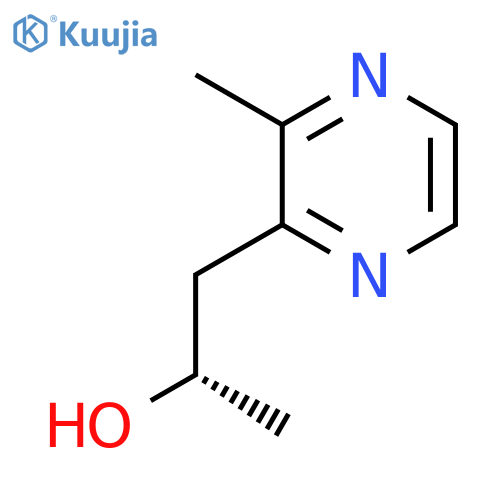 (2S)-1-(3-methylpyrazin-2-yl)propan-2-ol structure