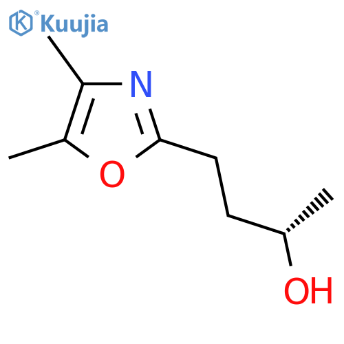 (2S)-4-(dimethyl-1,3-oxazol-2-yl)butan-2-ol structure