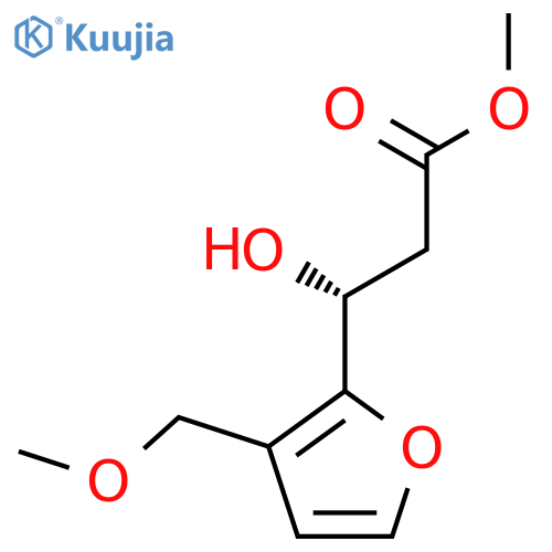 methyl (3R)-3-hydroxy-3-3-(methoxymethyl)furan-2-ylpropanoate structure