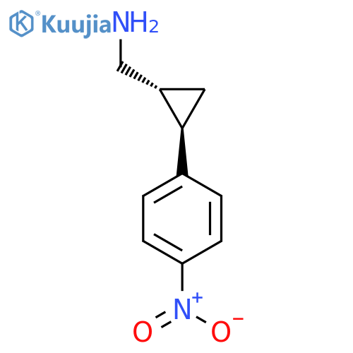 rac-(1R,2R)-2-(4-nitrophenyl)cyclopropylmethanamine structure