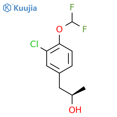 (2R)-1-3-chloro-4-(difluoromethoxy)phenylpropan-2-ol structure