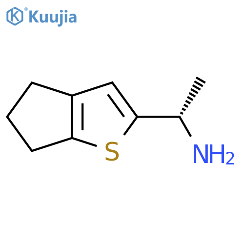 (1S)-1-{4H,5H,6H-cyclopentabthiophen-2-yl}ethan-1-amine structure