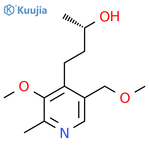 (2S)-4-3-methoxy-5-(methoxymethyl)-2-methylpyridin-4-ylbutan-2-ol structure