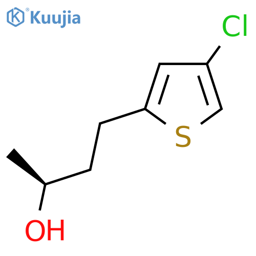 (2S)-4-(4-chlorothiophen-2-yl)butan-2-ol structure