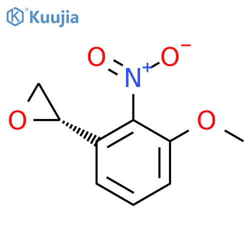 (2S)-2-(3-methoxy-2-nitrophenyl)oxirane structure