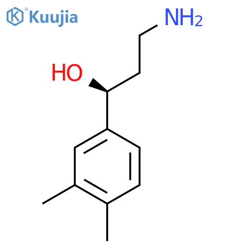 (1S)-3-amino-1-(3,4-dimethylphenyl)propan-1-ol structure