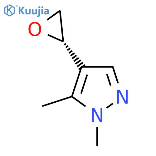 1,5-dimethyl-4-(2S)-oxiran-2-yl-1H-pyrazole structure