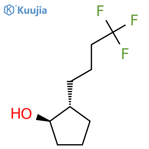 rac-(1R,2S)-2-(4,4,4-trifluorobutyl)cyclopentan-1-ol structure