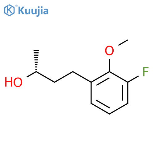 (2R)-4-(3-fluoro-2-methoxyphenyl)butan-2-ol structure