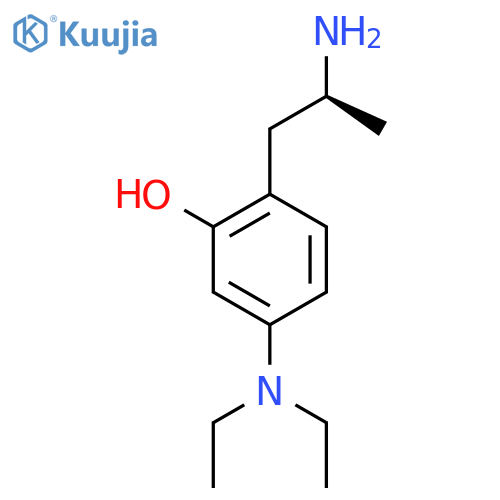 2-(2S)-2-aminopropyl-5-(diethylamino)phenol structure