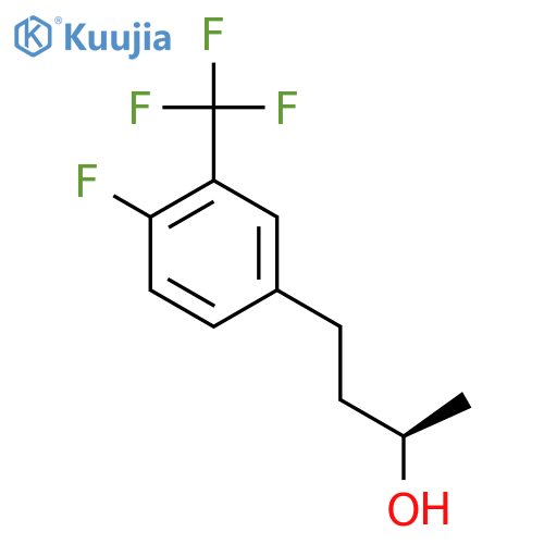 (2R)-4-4-fluoro-3-(trifluoromethyl)phenylbutan-2-ol structure