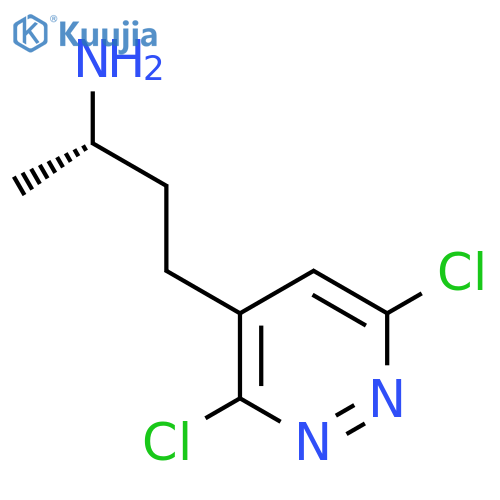 (2S)-4-(3,6-dichloropyridazin-4-yl)butan-2-amine structure