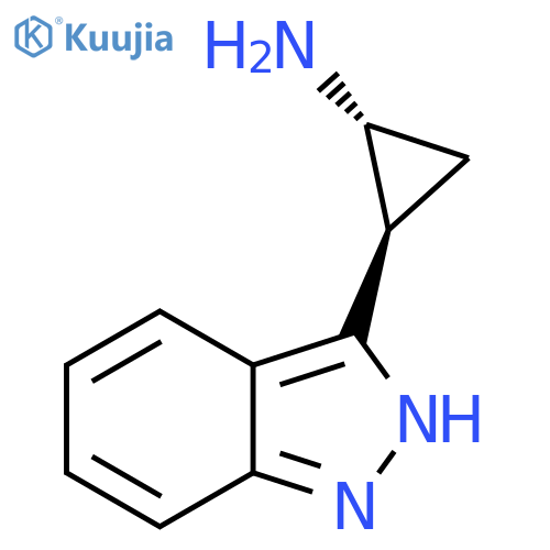 rac-(1R,2R)-2-(1H-indazol-3-yl)cyclopropan-1-amine structure