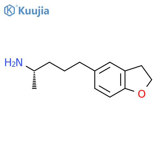 (2S)-5-(2,3-dihydro-1-benzofuran-5-yl)pentan-2-amine structure