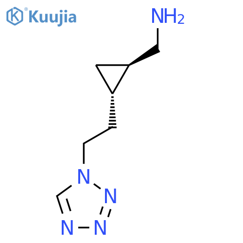 rac-(1R,2S)-2-2-(1H-1,2,3,4-tetrazol-1-yl)ethylcyclopropylmethanamine structure