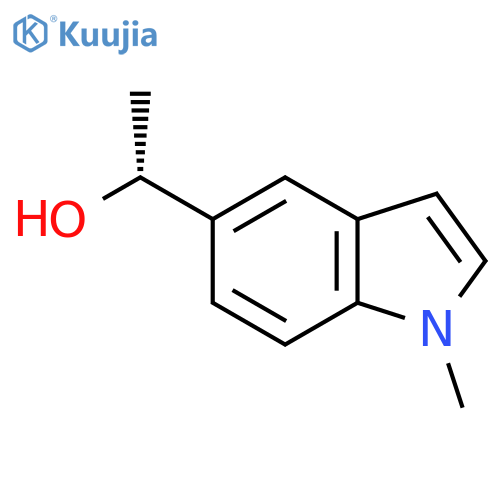 (1R)-1-(1-methyl-1H-indol-5-yl)ethan-1-ol structure