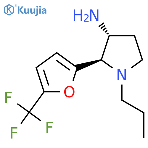 1-propyl-2-5-(trifluoromethyl)furan-2-ylpyrrolidin-3-amine structure