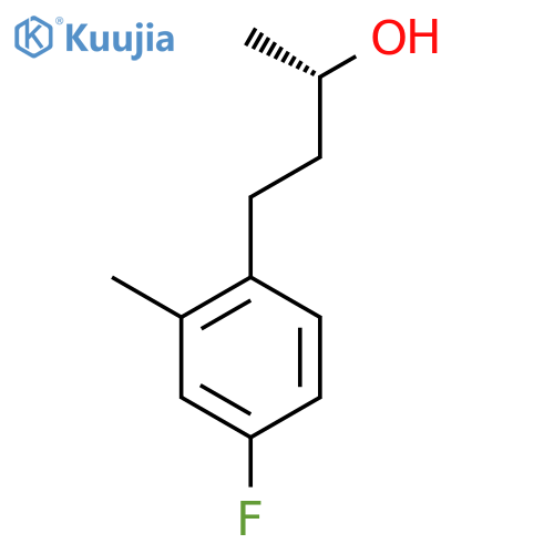 (2S)-4-(4-fluoro-2-methylphenyl)butan-2-ol structure