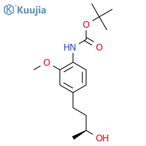 tert-butyl N-{4-(3S)-3-hydroxybutyl-2-methoxyphenyl}carbamate structure