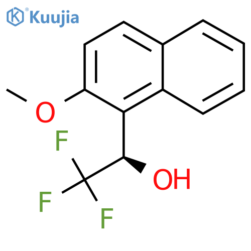 (1R)-2,2,2-trifluoro-1-(2-methoxynaphthalen-1-yl)ethan-1-ol structure