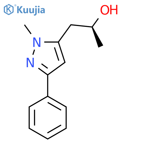 (2S)-1-(1-methyl-3-phenyl-1H-pyrazol-5-yl)propan-2-ol structure