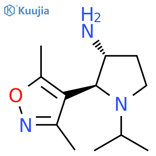 2-(dimethyl-1,2-oxazol-4-yl)-1-(propan-2-yl)pyrrolidin-3-amine structure