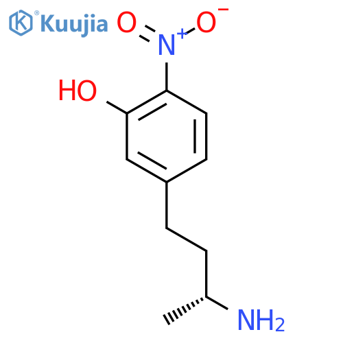 5-(3R)-3-aminobutyl-2-nitrophenol structure